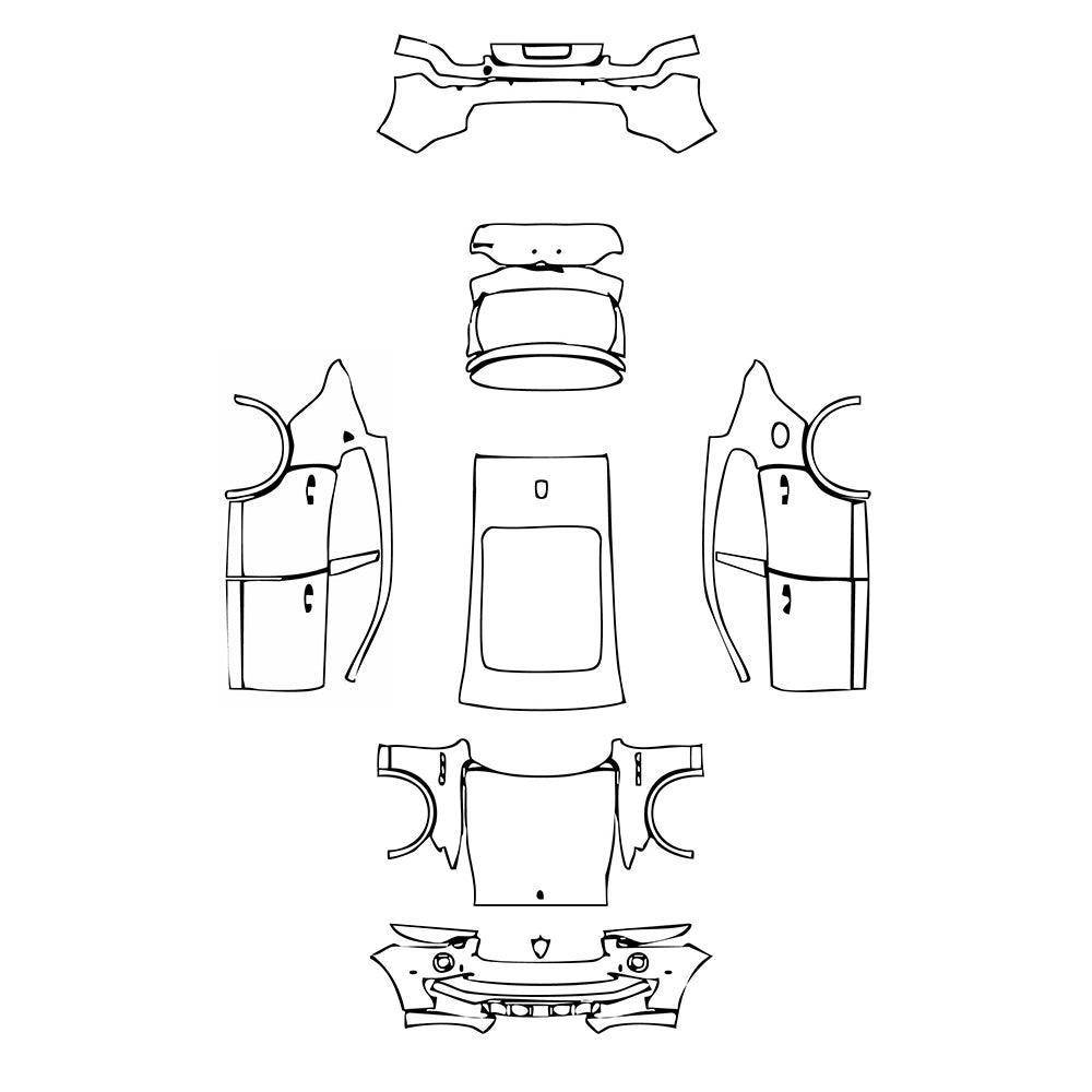 Pre-Cut PPF Maserati Levante Levante S Base 2020 - PPF-Kits