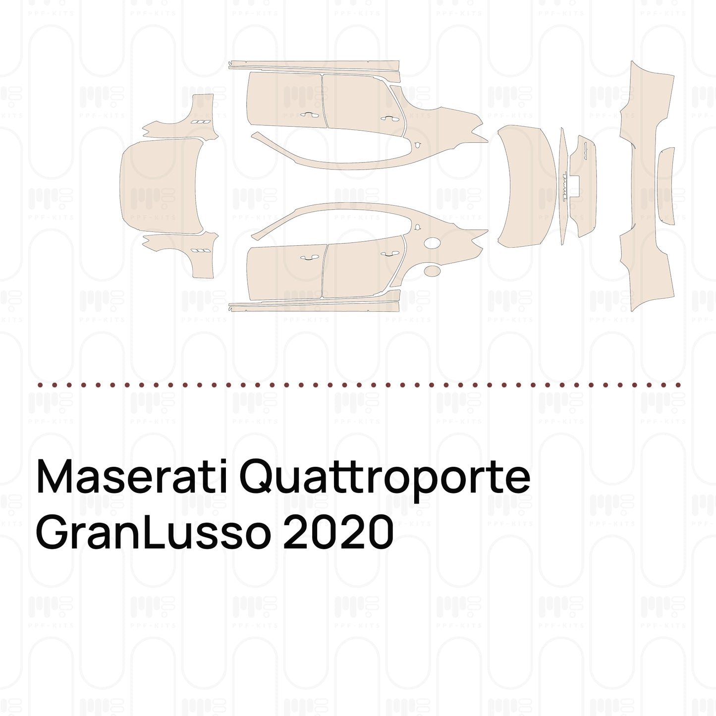 Pre-Cut PPF Maserati Quattroporte GranLusso 2020