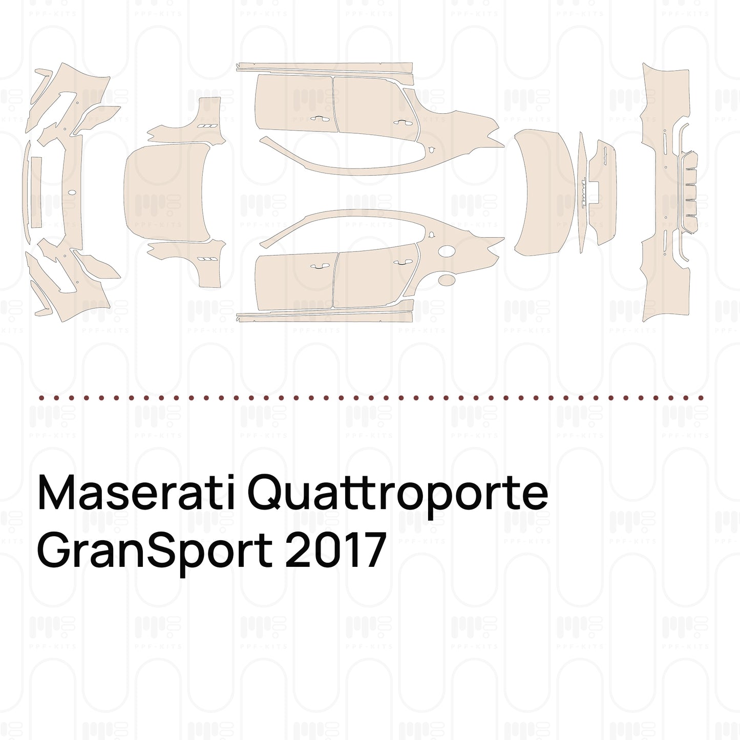 Pre-Cut PPF Maserati Quattroporte GranSport 2017