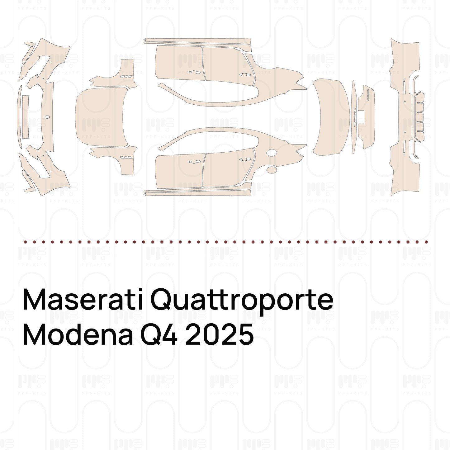 Pre-Cut PPF Maserati Quattroporte Modena Q4 2025