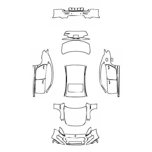 Pre-Cut PPF Maserati Quattroporte Quattroporte S GranSport 2018 - PPF-Kits