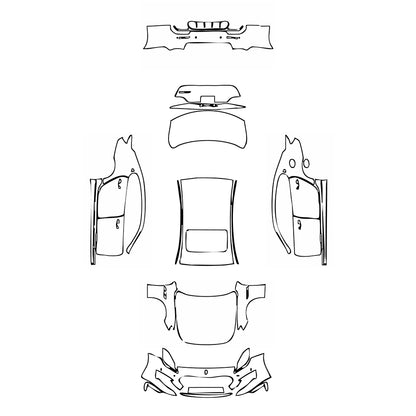 Pre-Cut PPF Maserati Quattroporte Quattroporte S GranSport 2021 - PPF-Kits
