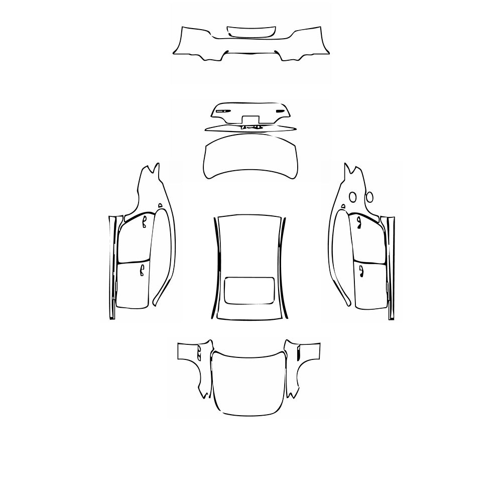 Pre-Cut PPF Maserati Quattroporte Quattroporte S Q4 GranLusso 2021 - PPF-Kits