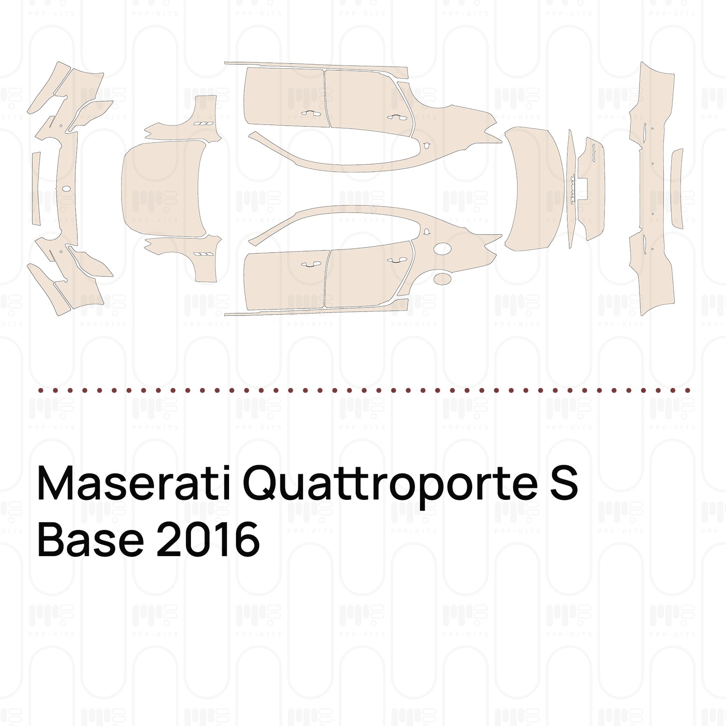 Pre-Cut PPF Maserati Quattroporte S Base 2016