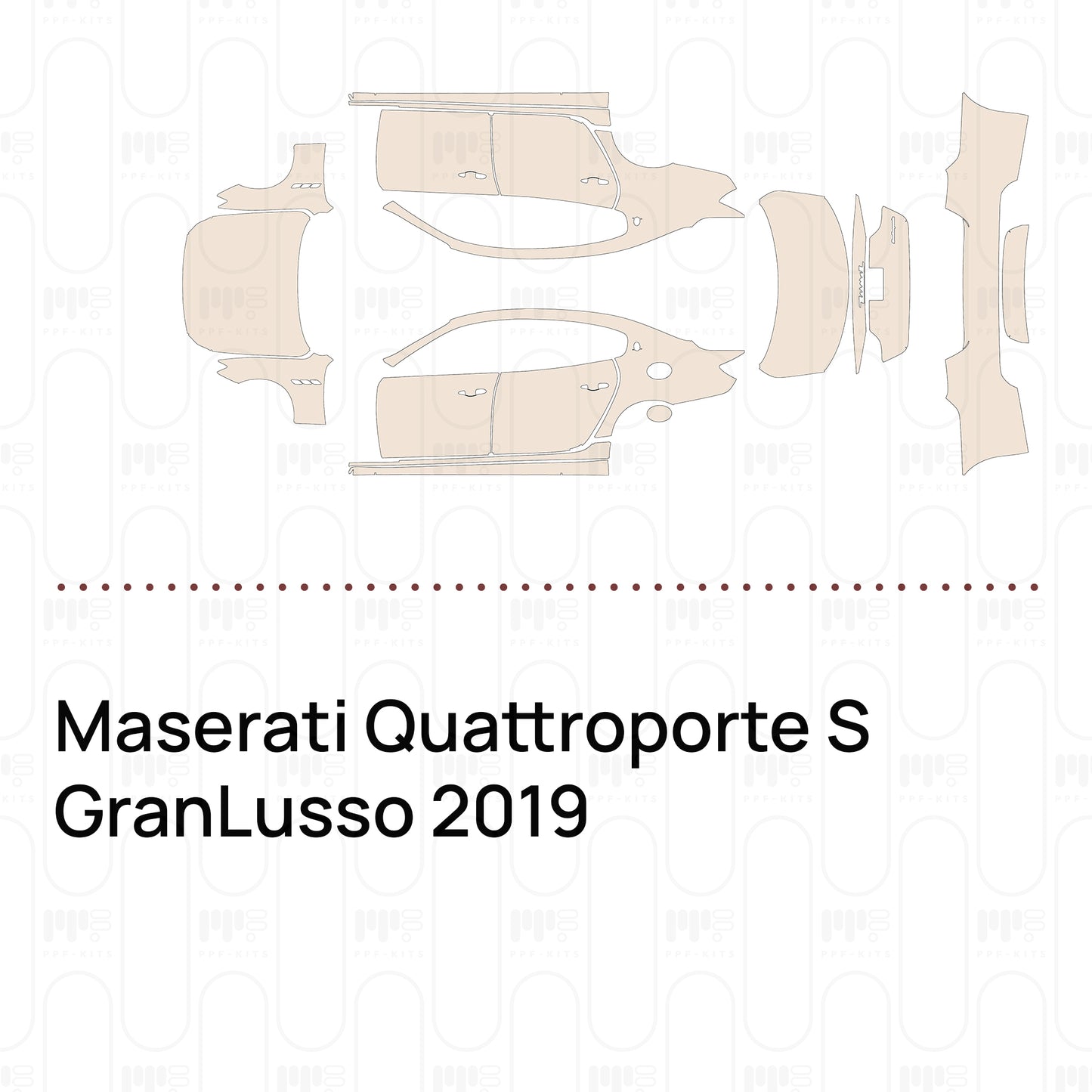 Pre-Cut PPF Maserati Quattroporte S GranLusso 2019
