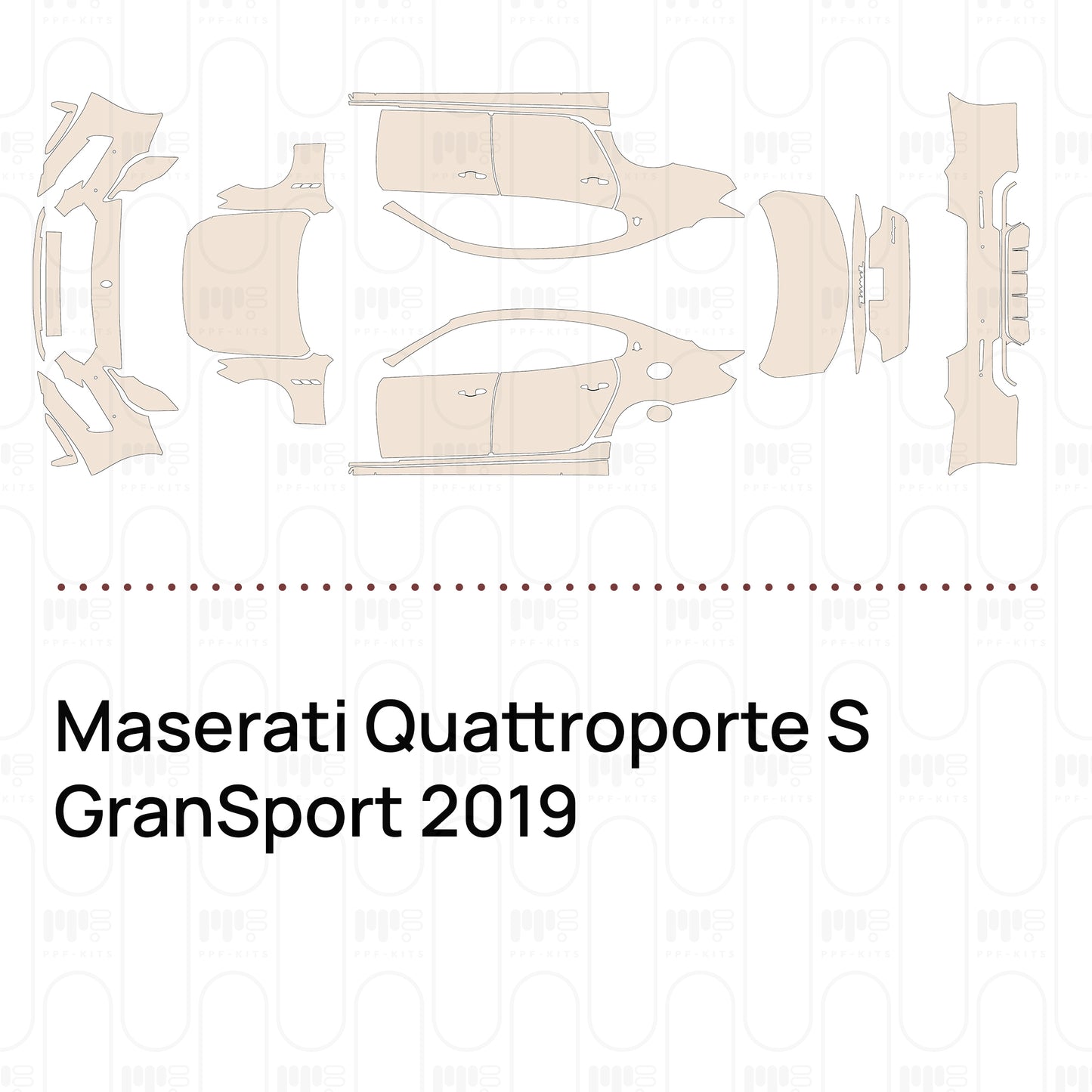 Pre-Cut PPF Maserati Quattroporte S GranSport 2019
