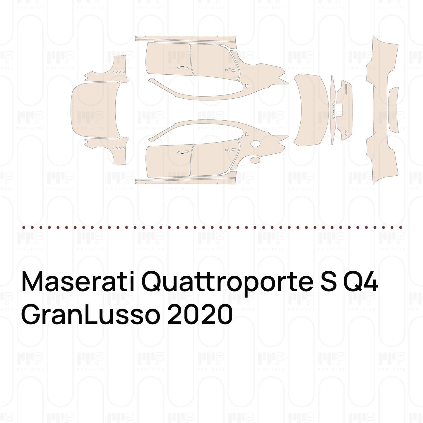 Pre-Cut PPF Maserati Quattroporte S Q4 GranLusso 2020