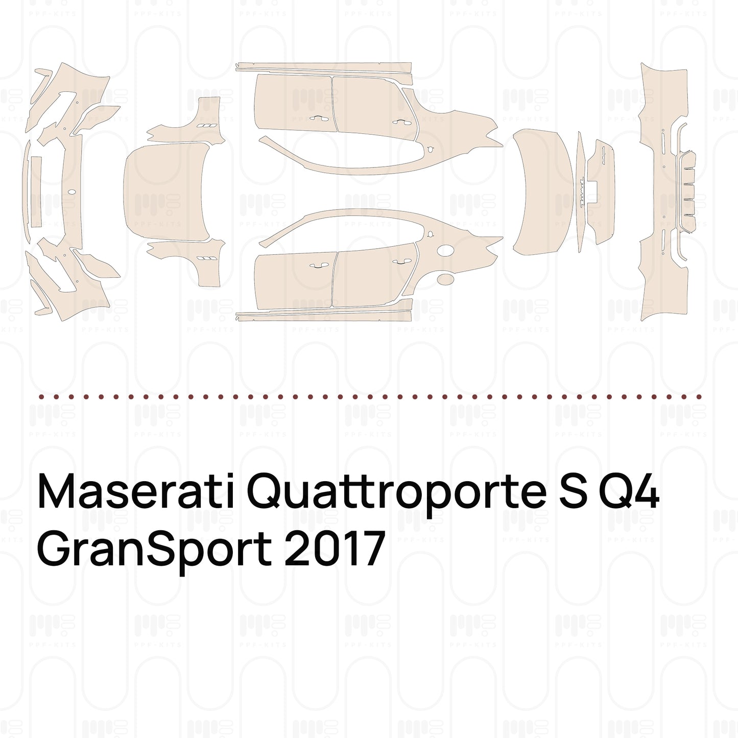 Pre-Cut PPF Maserati Quattroporte S Q4 GranSport 2017