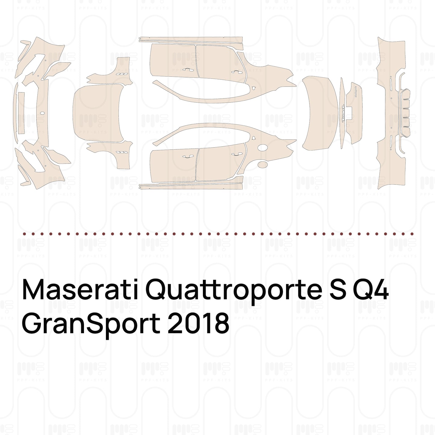 Pre-Cut PPF Maserati Quattroporte S Q4 GranSport 2018
