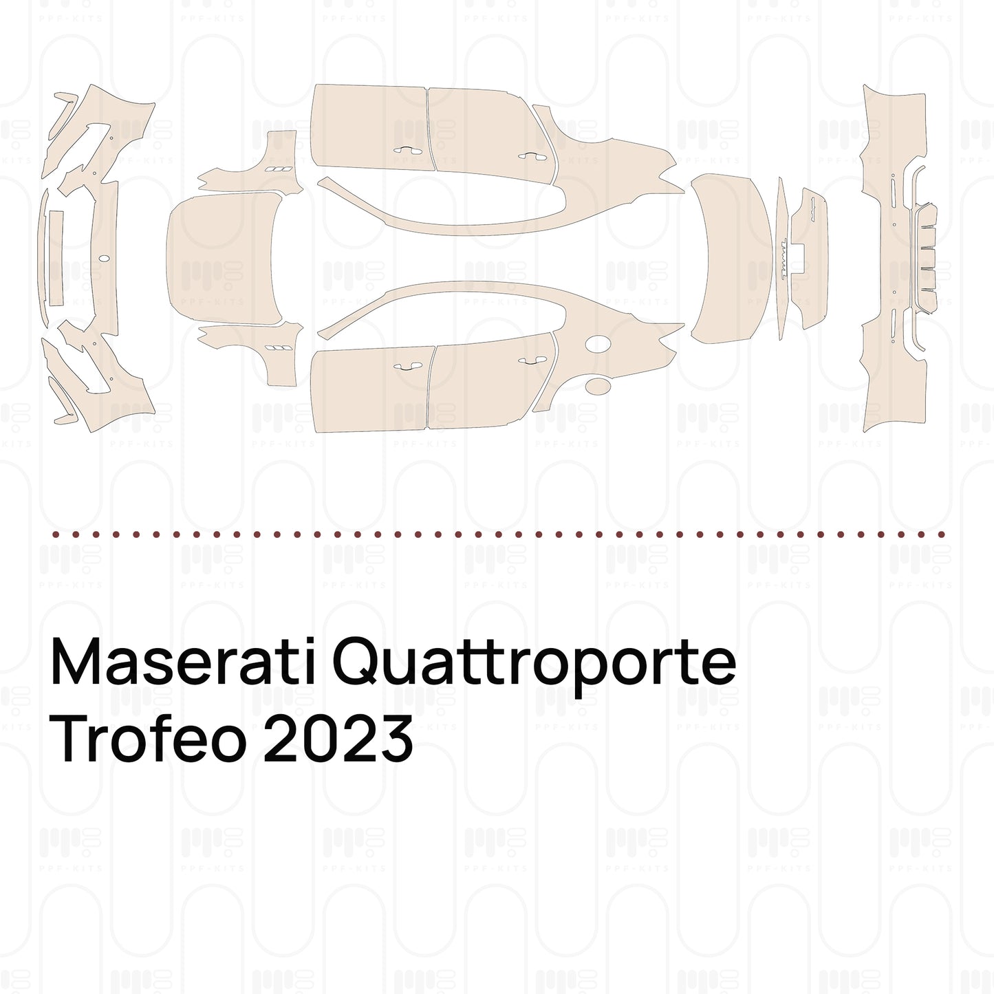 Pre-Cut PPF Maserati Quattroporte Trofeo 2023
