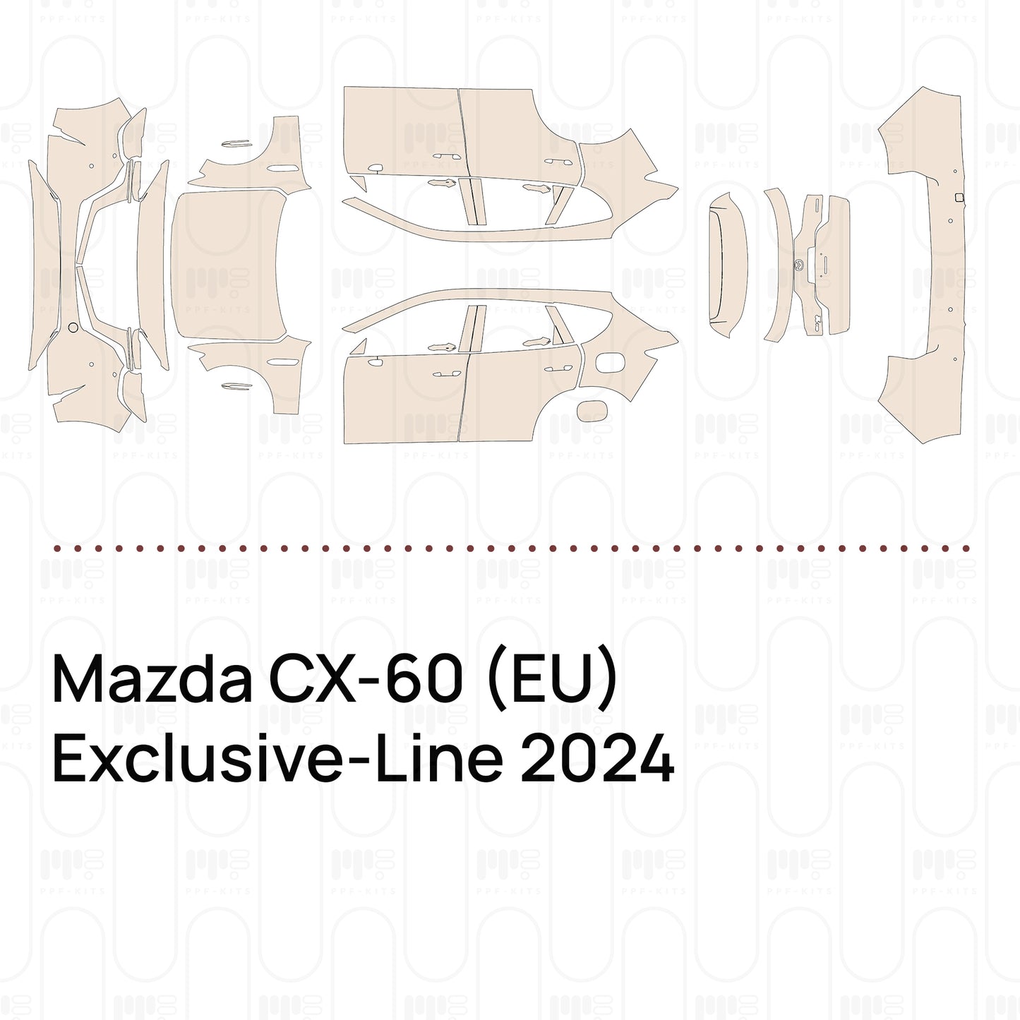 Pre-Cut PPF Mazda CX-60 (EU) Exclusive-Line 2024