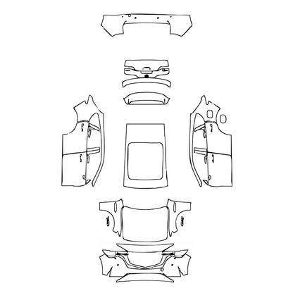 Passgenaue Lackschutzfolien PPF Mazda CX-60 (EU) Exclusive-Line 2025