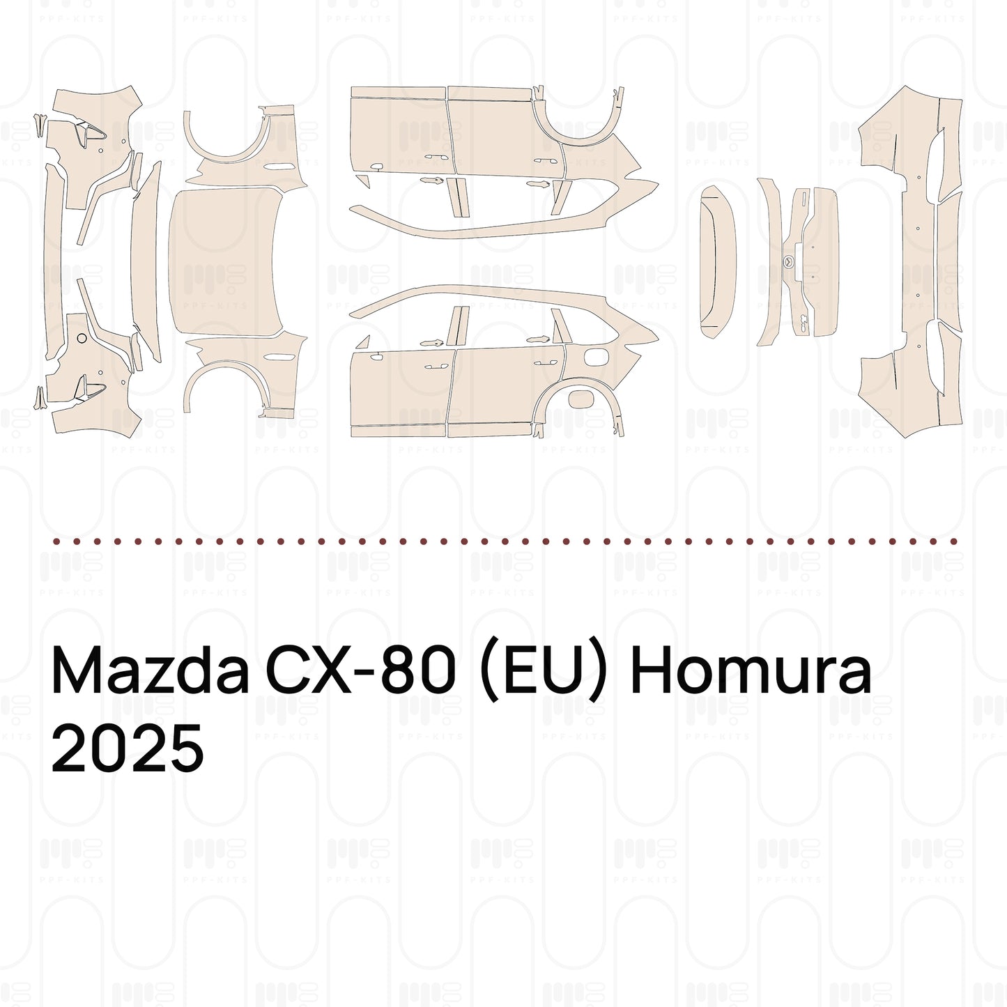 Pre-Cut PPF Mazda CX-80 (EU) Homura 2025