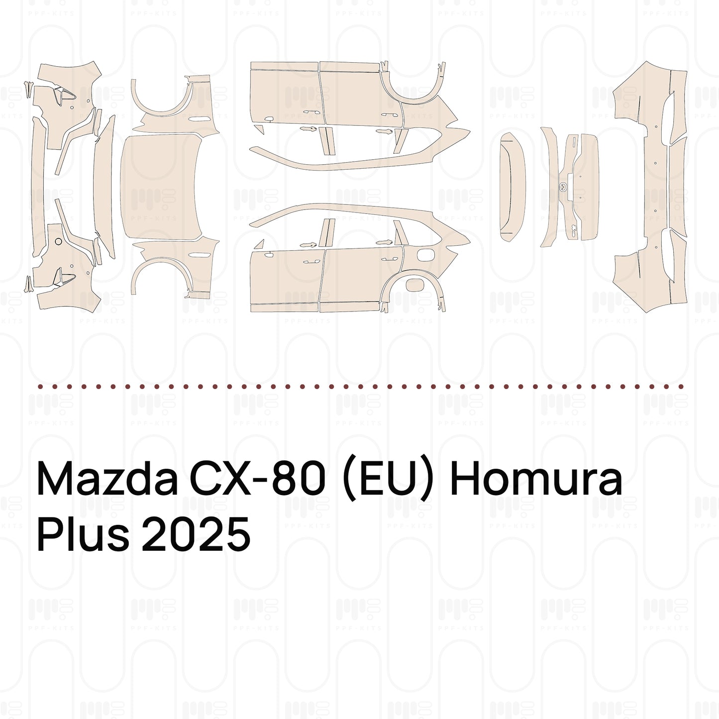 Pre-Cut PPF Mazda CX-80 (EU) Homura Plus 2025
