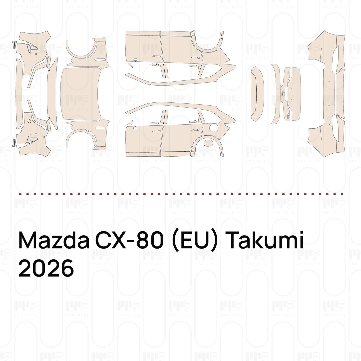 Pre-Cut PPF Mazda CX-80 (EU) Takumi 2026