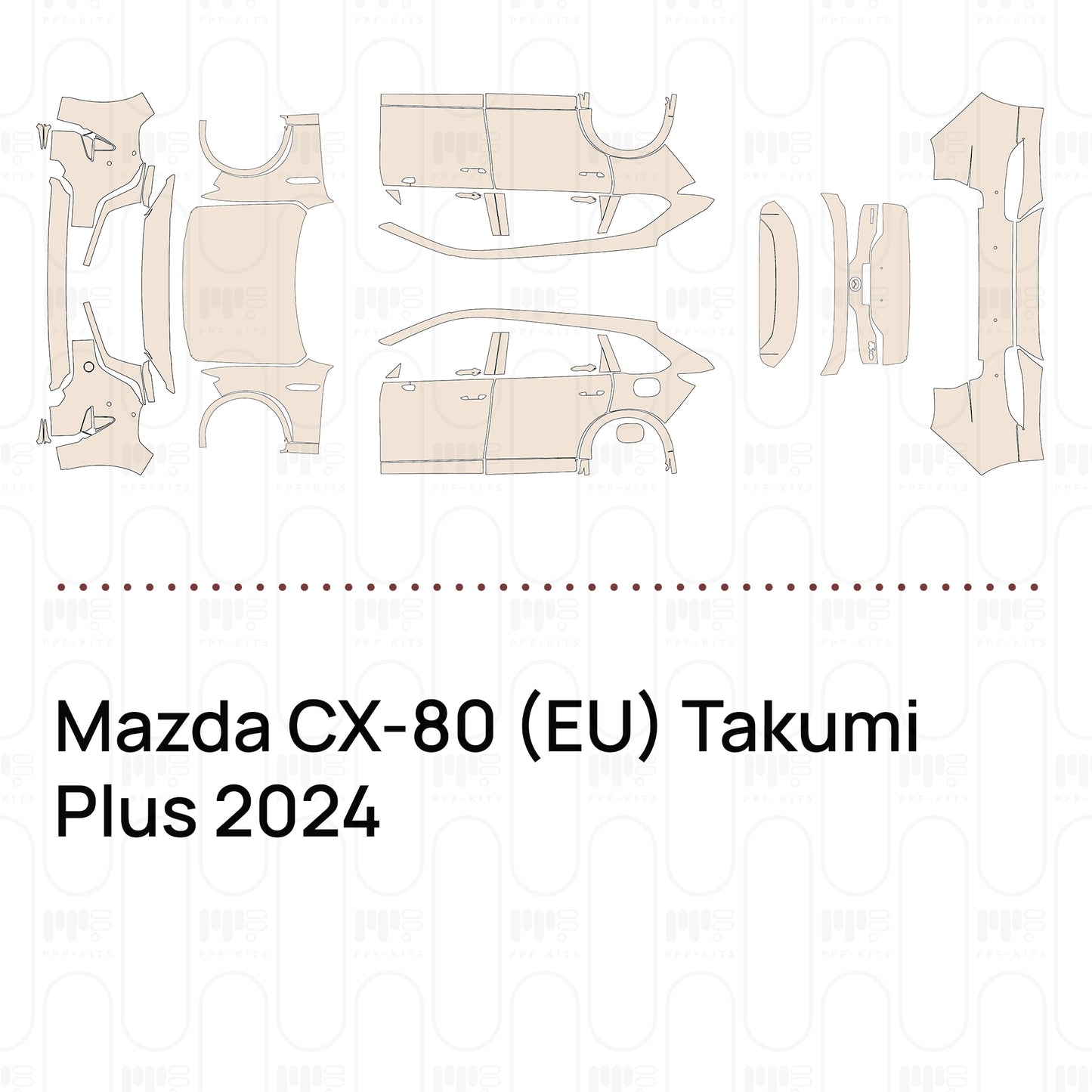 Pre-Cut PPF Mazda CX-80 (EU) Takumi Plus 2024
