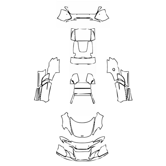 Pre-Cut PPF McLaren 650 650S Spider 2017 - PPF-Kits