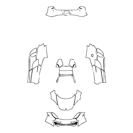 Pre-Cut PPF McLaren MP4-12C Spider 2014 - PPF-Kits
