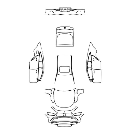 Pre-Cut PPF Mercedes-Benz AMG GT 4-Door 43 2022 - PPF-Kits