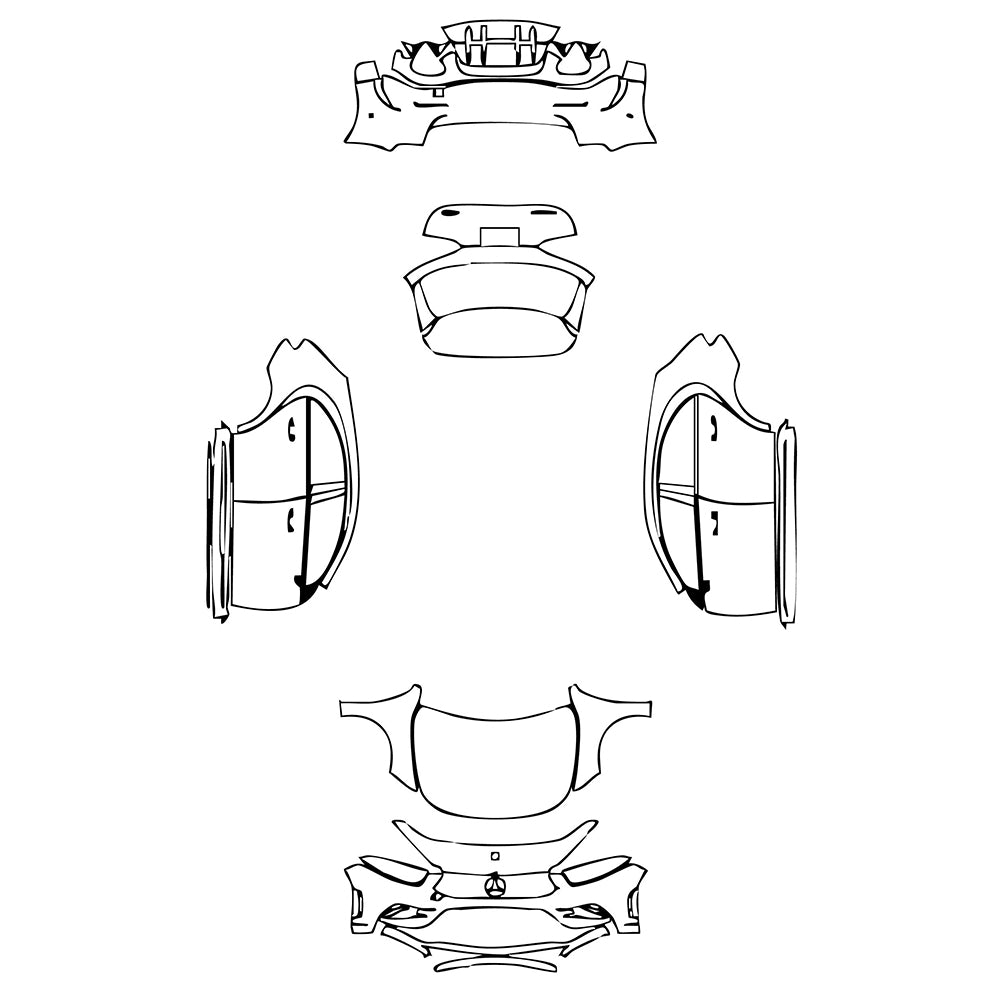 Pre-Cut PPF Mercedes-Benz A Class Hatchback AMG A 35 2023 - PPF-Kits