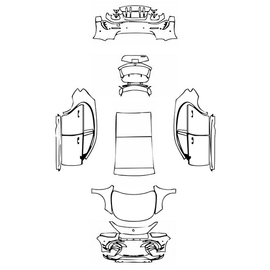 Pre-Cut PPF Mercedes-Benz A Class Hatchback AMG A 45 2021 - PPF-Kits