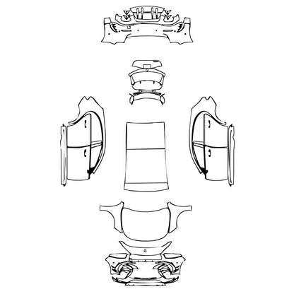 Pre-Cut PPF Mercedes-Benz A Class Hatchback AMG A 45 2024 - PPF-Kits