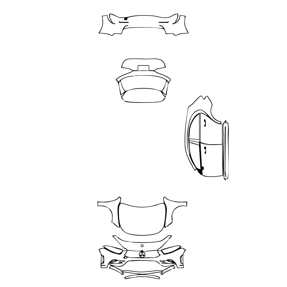 Pre-Cut PPF Mercedes-Benz A Class Hatchback AMG Line 2022 - PPF-Kits