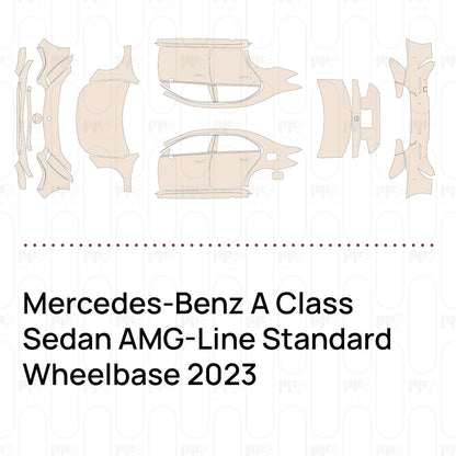 Pre-Cut PPF Mercedes-Benz A Class Sedan AMG-Line Standard Wheelbase 2023