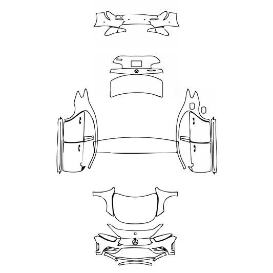 Pre-Cut PPF Mercedes-Benz A Class Sedan AMG Line Extended Wheelbase (Chinese only) 2021 - PPF-Kits