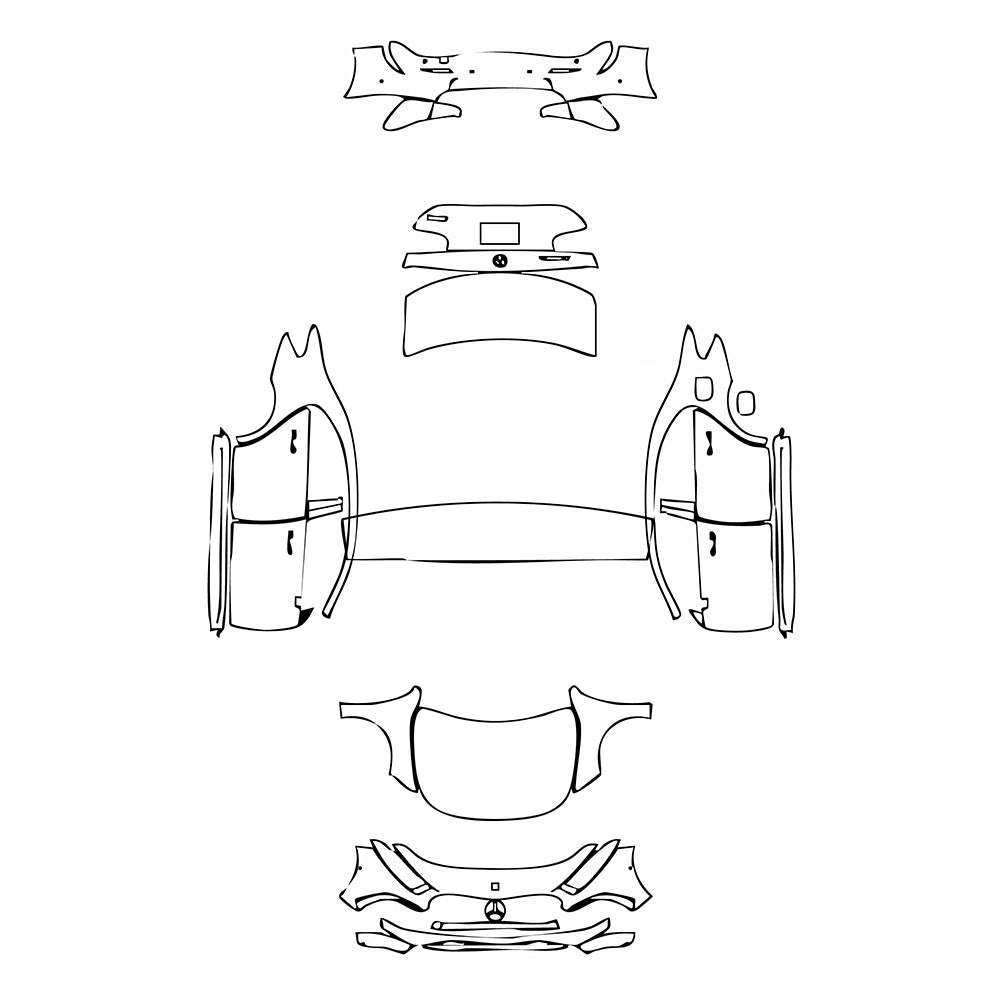 Pre-Cut PPF Mercedes-Benz A Class Sedan AMG Line Extended Wheelbase (Chinese only) 2023 - PPF-Kits