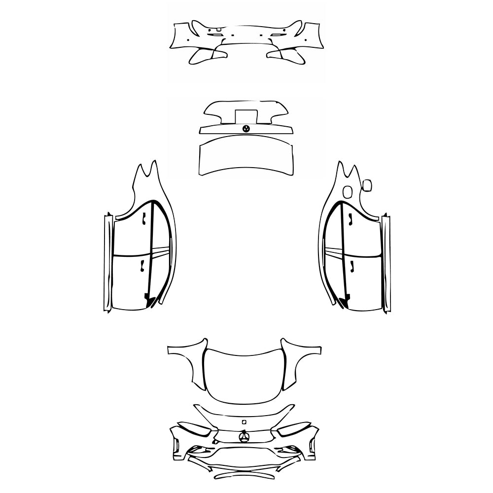 Pre-Cut PPF Mercedes-Benz A Class Sedan AMG Line Standard Wheelbase 2019 - PPF-Kits
