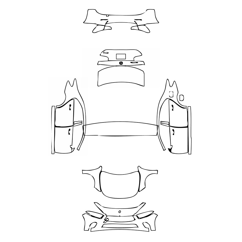 Pre-Cut PPF Mercedes-Benz A Class Sedan Base Extended Wheelbase (Chinese only) 2021 - PPF-Kits