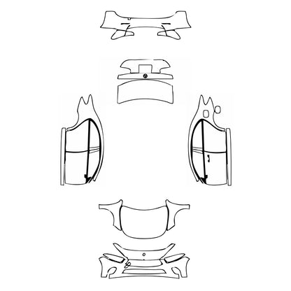 Pre-Cut PPF Mercedes-Benz A Class Sedan Base Standard Wheelbase 2019 - PPF-Kits