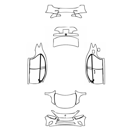 Pre-Cut PPF Mercedes-Benz A Class Sedan Base Standard Wheelbase 2019 - PPF-Kits