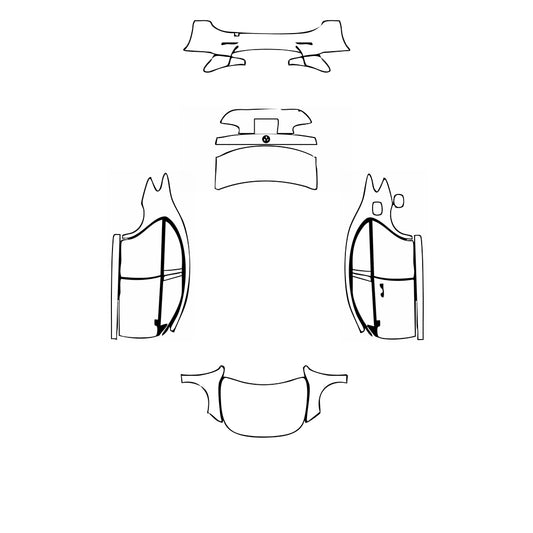 Pre-Cut PPF Mercedes-Benz A Class Sedan Base Standard Wheelbase 2023 - PPF-Kits