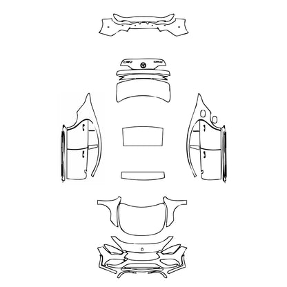 Pre-Cut PPF Mercedes-Benz CLA Coupe AMG CLA 35 2022 - PPF-Kits