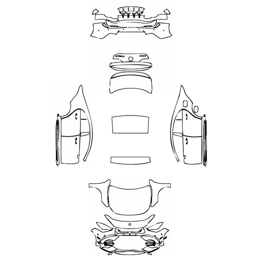 Pre-Cut PPF Mercedes-Benz CLA Coupe AMG CLA 45S 2024 - PPF-Kits