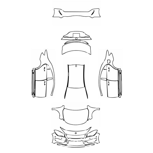 Pre-Cut PPF Mercedes-Benz CLA Coupe AMG CLA 45 2016 - PPF-Kits
