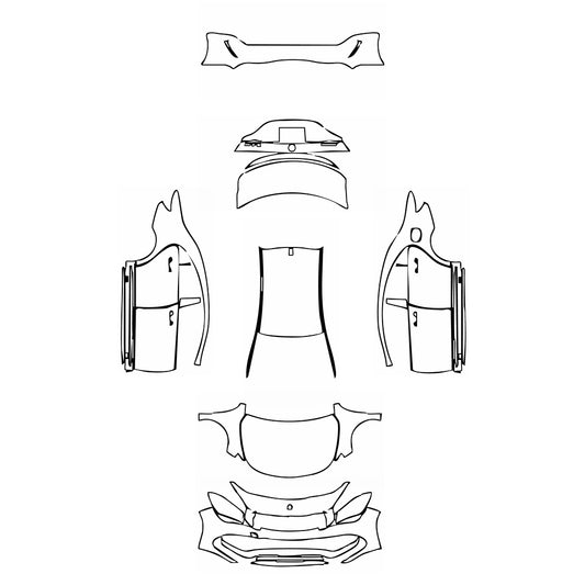 Pre-Cut PPF Mercedes-Benz CLA Coupe AMG CLA 45 2018 - PPF-Kits
