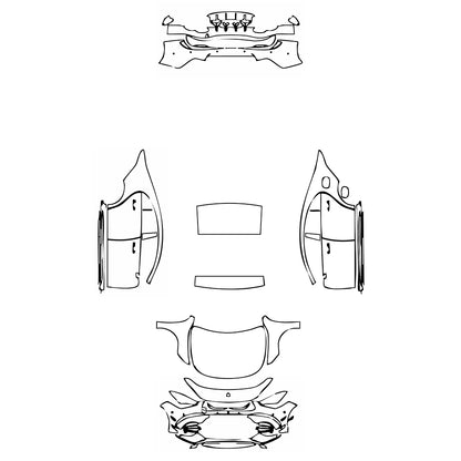Pre-Cut PPF Mercedes-Benz CLA Coupe AMG CLA 45 2023 - PPF-Kits