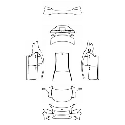 Pre-Cut PPF Mercedes-Benz CLA Coupe Base 2019 - PPF-Kits