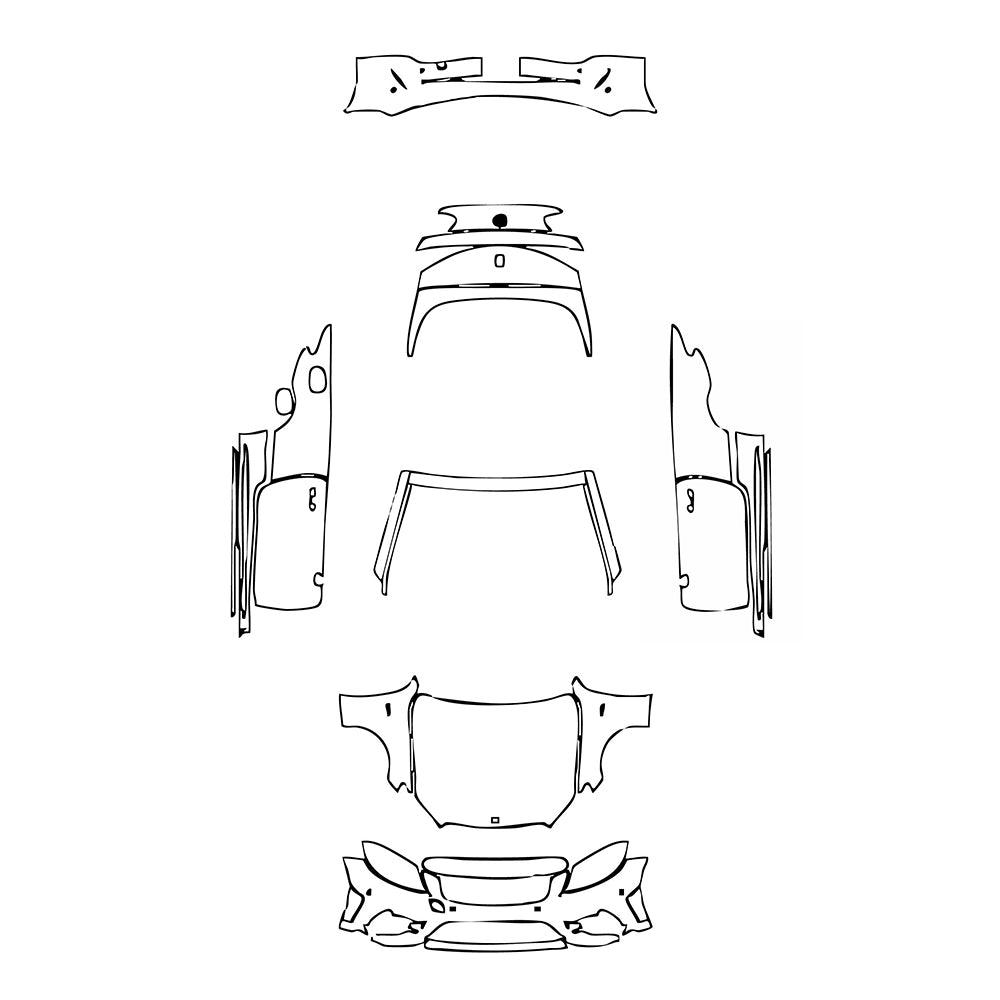 Pre-Cut PPF Mercedes-Benz C Class Cabriolet AMG C43 2020 - PPF-Kits