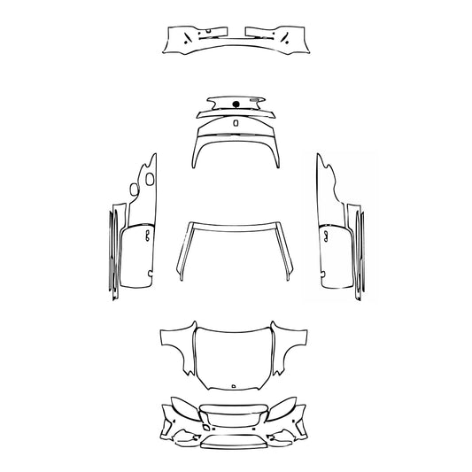 Pre-Cut PPF Mercedes-Benz C Class Cabriolet AMG Line 2022 - PPF-Kits
