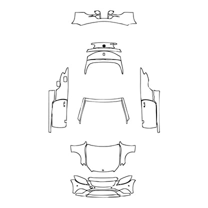 Pre-Cut PPF Mercedes-Benz C Class Cabriolet Base 2019 - PPF-Kits