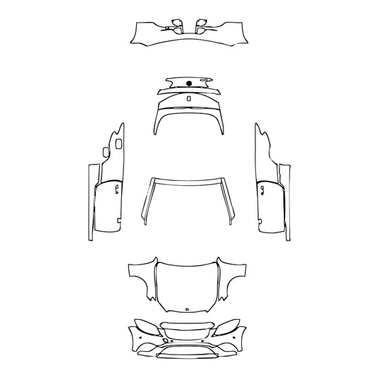 Pre-Cut PPF Mercedes-Benz C Class Cabriolet Base 2019 - PPF-Kits