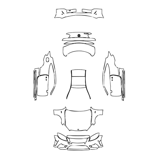 Pre-Cut PPF Mercedes-Benz C Class Coupe AMG C43 2023 - PPF-Kits