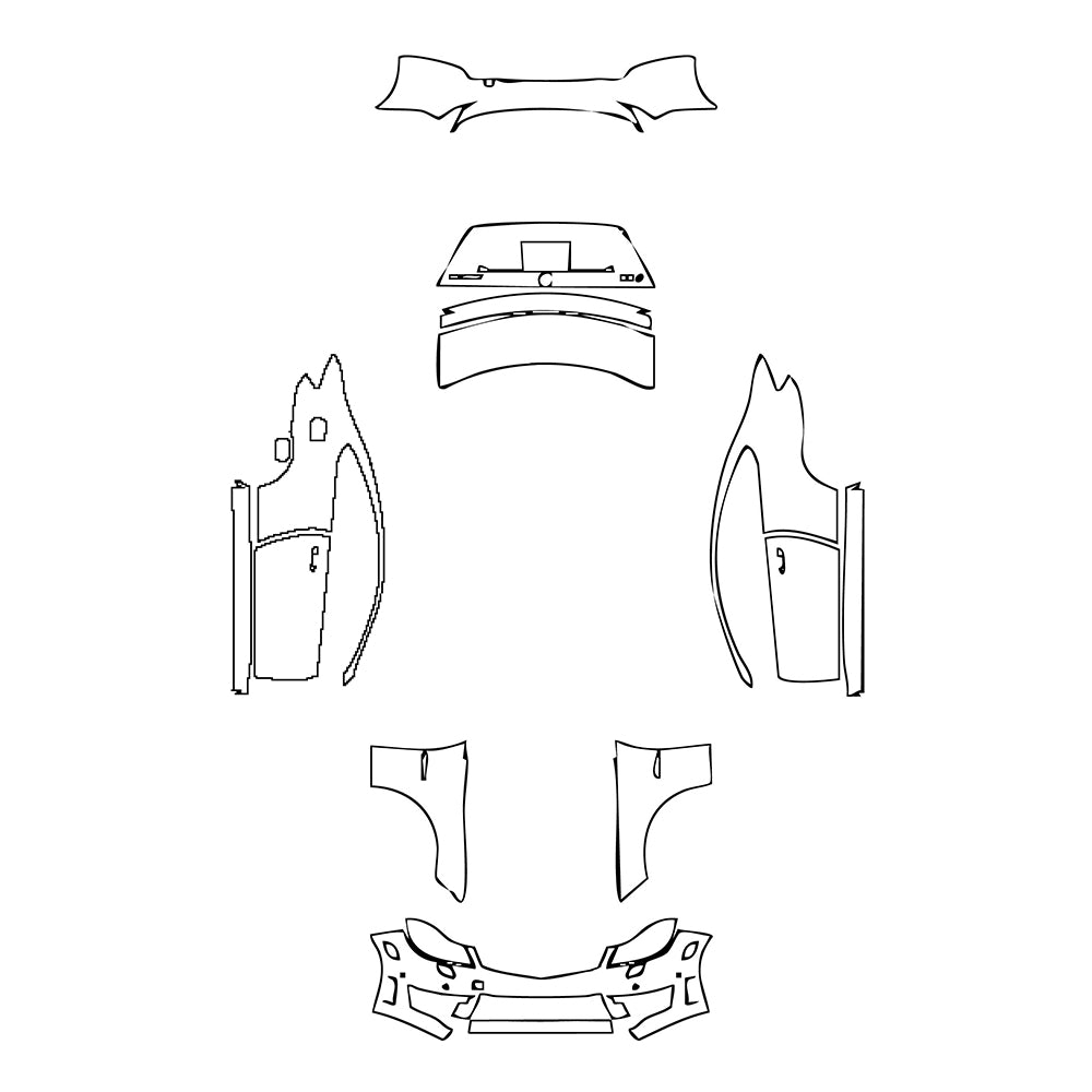 Pre-Cut PPF Mercedes-Benz C Class Coupe AMG C63 2012 - PPF-Kits