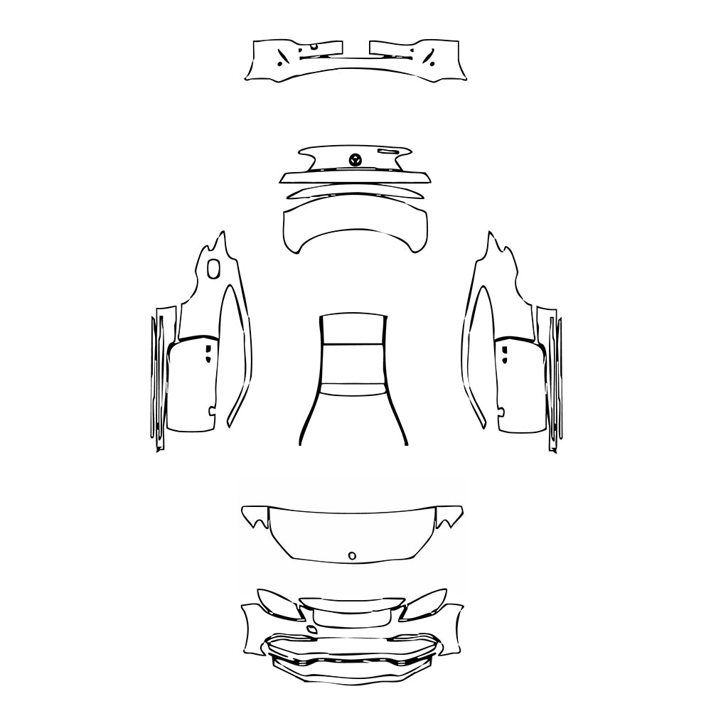 Pre-Cut PPF Mercedes-Benz C Class Coupe AMG C63 2022 - PPF-Kits