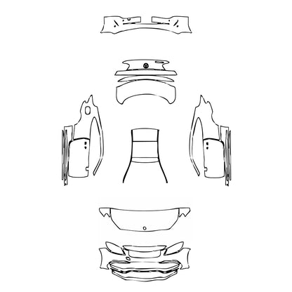 Pre-Cut PPF Mercedes-Benz C Class Coupe AMG C63 2022 - PPF-Kits