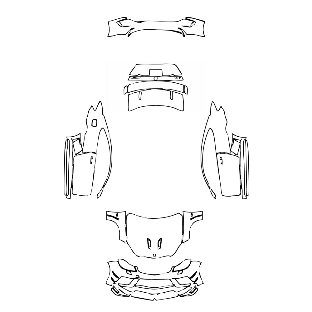 Pre-Cut PPF Mercedes-Benz C Class Coupe AMG C63 Black Edition 2013 - PPF-Kits
